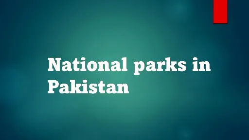 National Parks in Pakistan